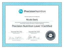 Precision Nutrition certification